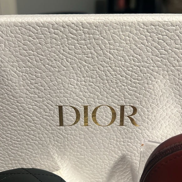 AUTHENTIC VINTAGE DIOR LEATHER KEYRING COIN POUCH BUNDLE - Picture 9 of 15